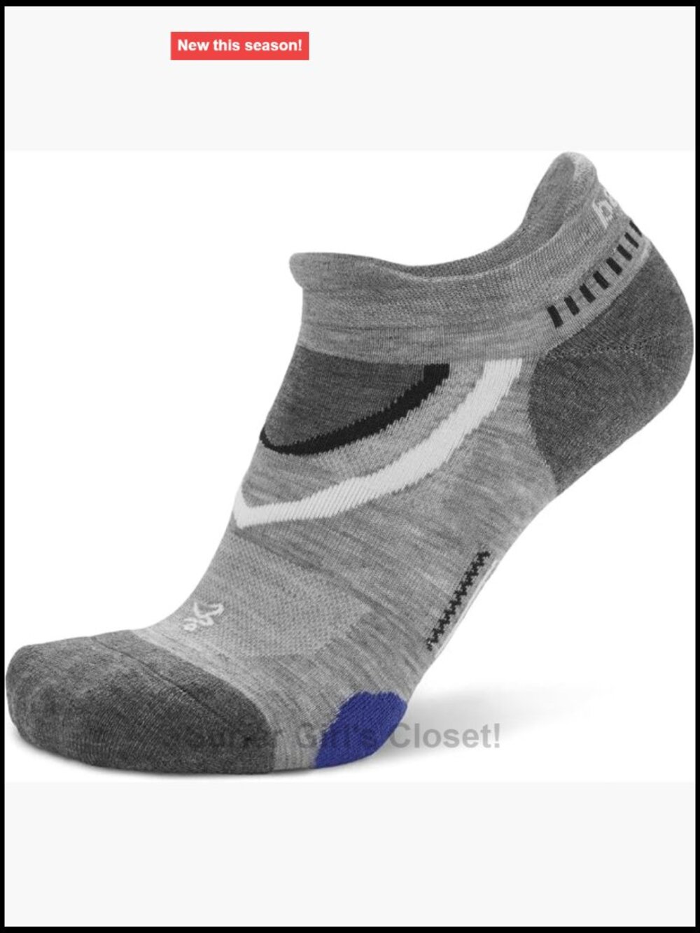 UltraGlide Friction-Free No-Show Running Socks 1-Pair